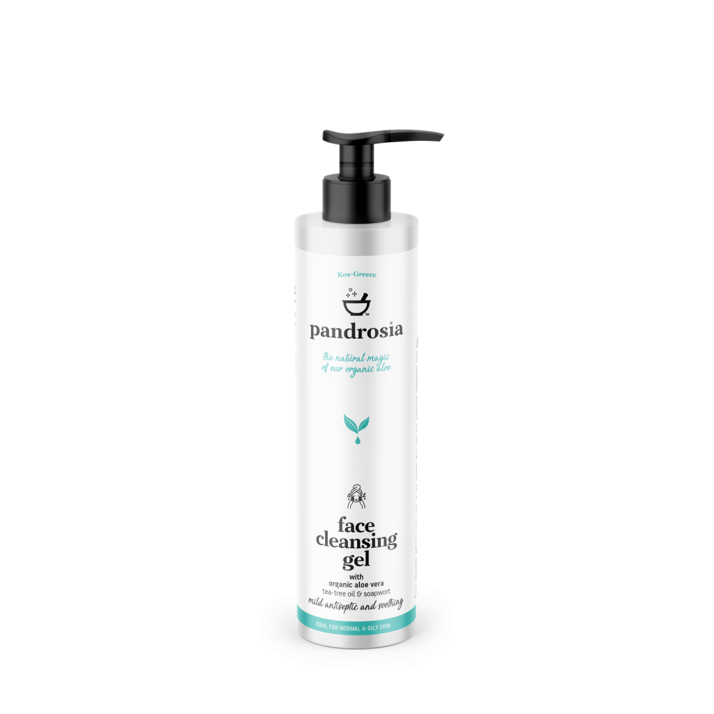 Gesichtsreinigungsgel – Aloe Vera, Olive & Teebaumöl (250 ml)